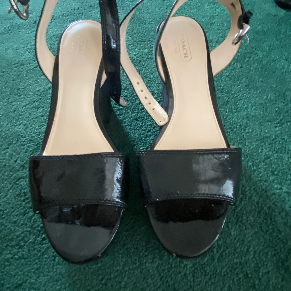 Coach platform sandals excellent condition